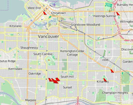 Example of Crow Trax map