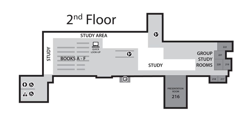 Floor 2 of Langara Library