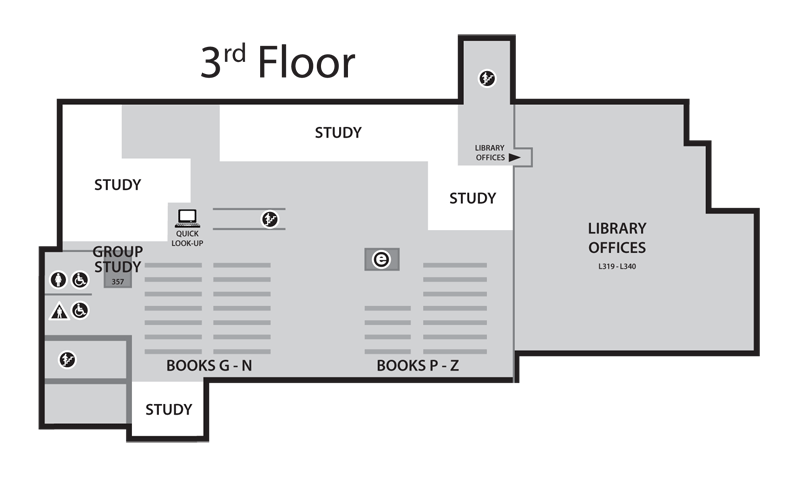 Floor 3 of Langara Library