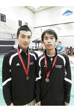 Men's Badminton doubles team wins Provincial Championships