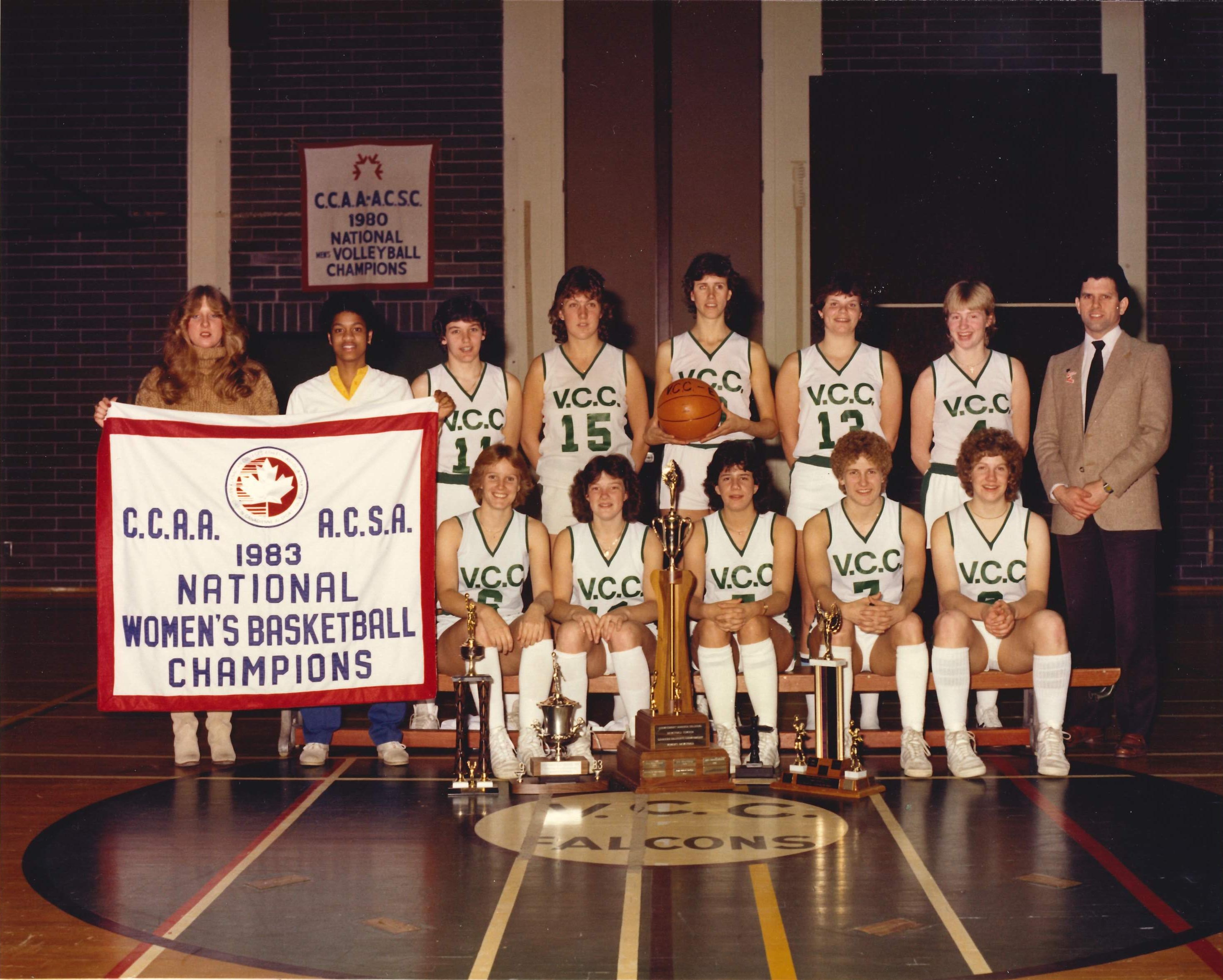Falcons 1983 Women's Basketball Champsionship team.
