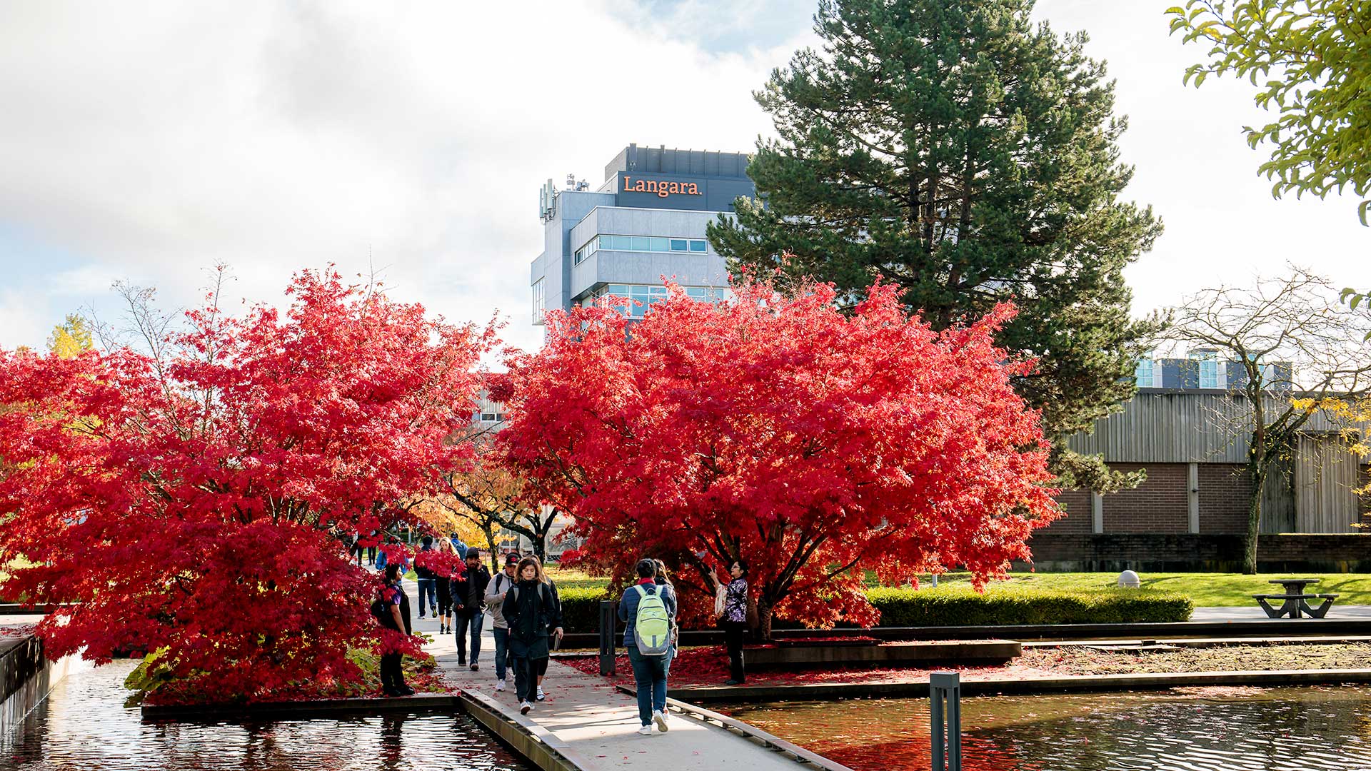 Langara campus in Autumn