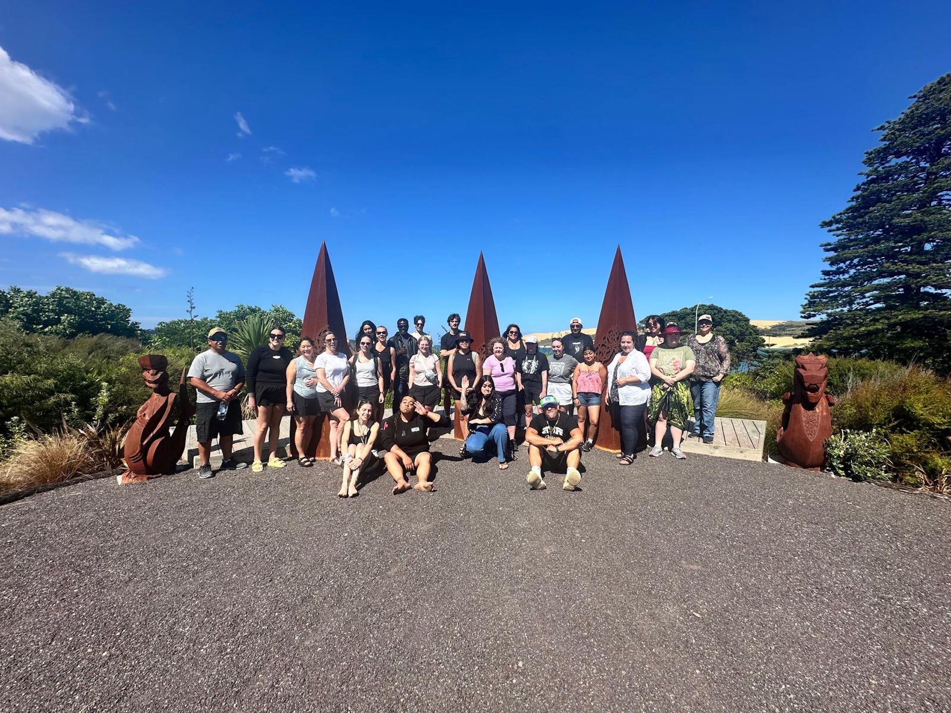 Langara College delegation in Aotearoa.