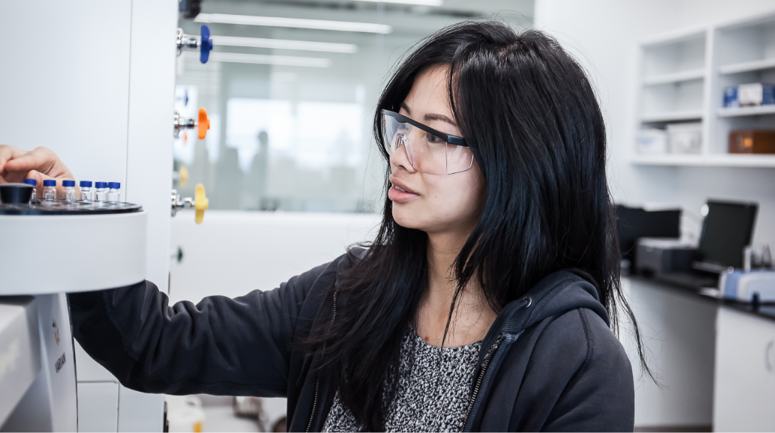 Young chemistry student