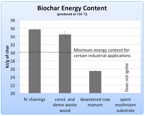 Biochar Energy Content