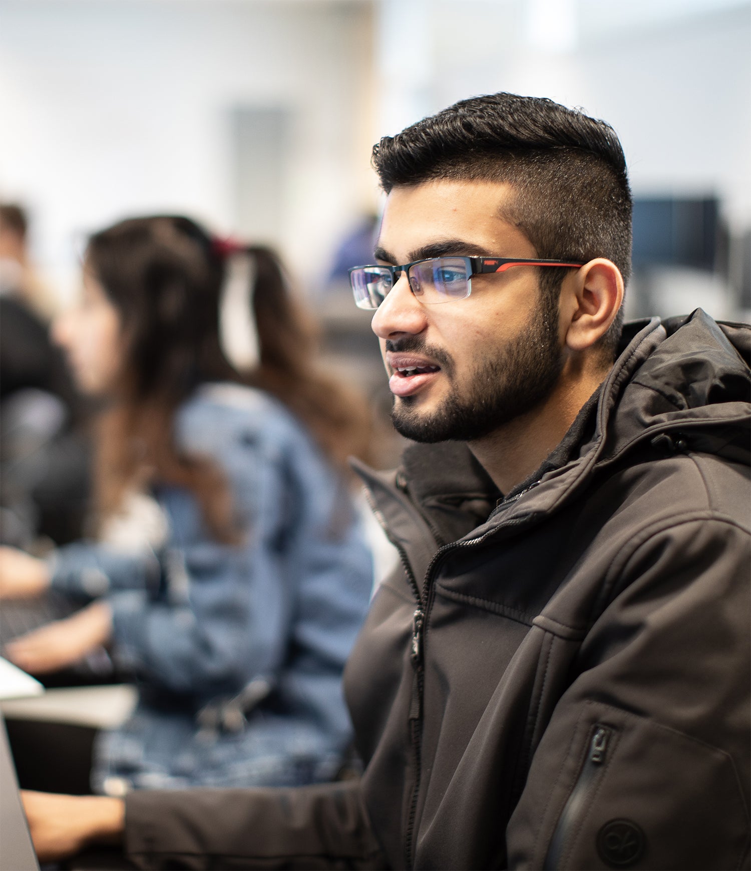 students in a computer lab