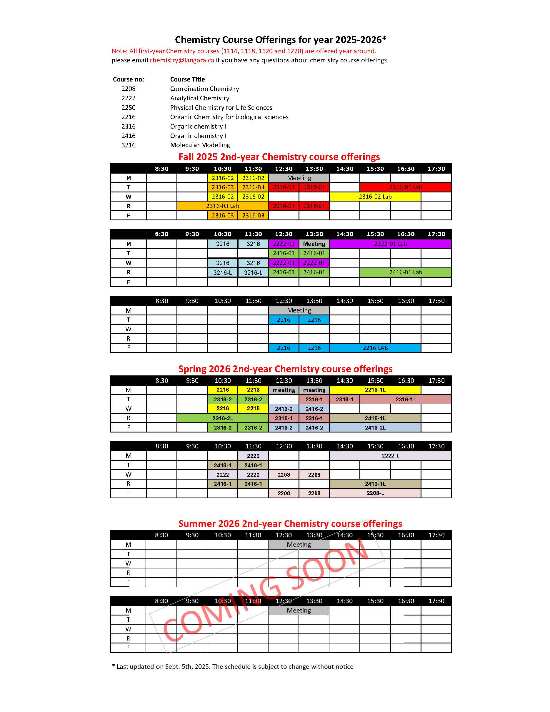 Course offerings Fall 2025-Spring 2026-Summer 2026
