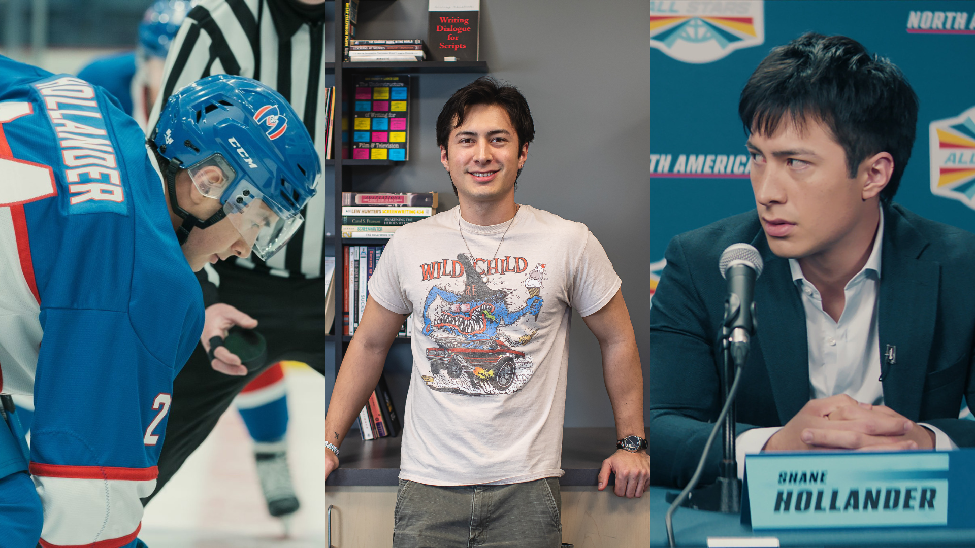 Film Arts alum, Hudson Williams, stars as Shane Hollander in Crave's Heated Rivalry.