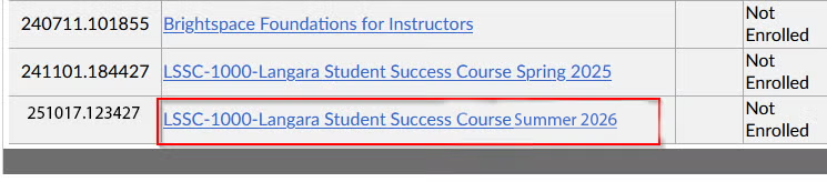 LSSC Summer 2026 Registration