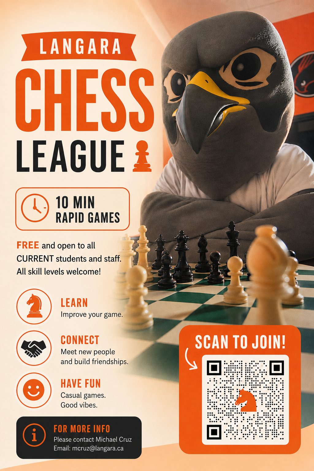 Langara Chess League Poster