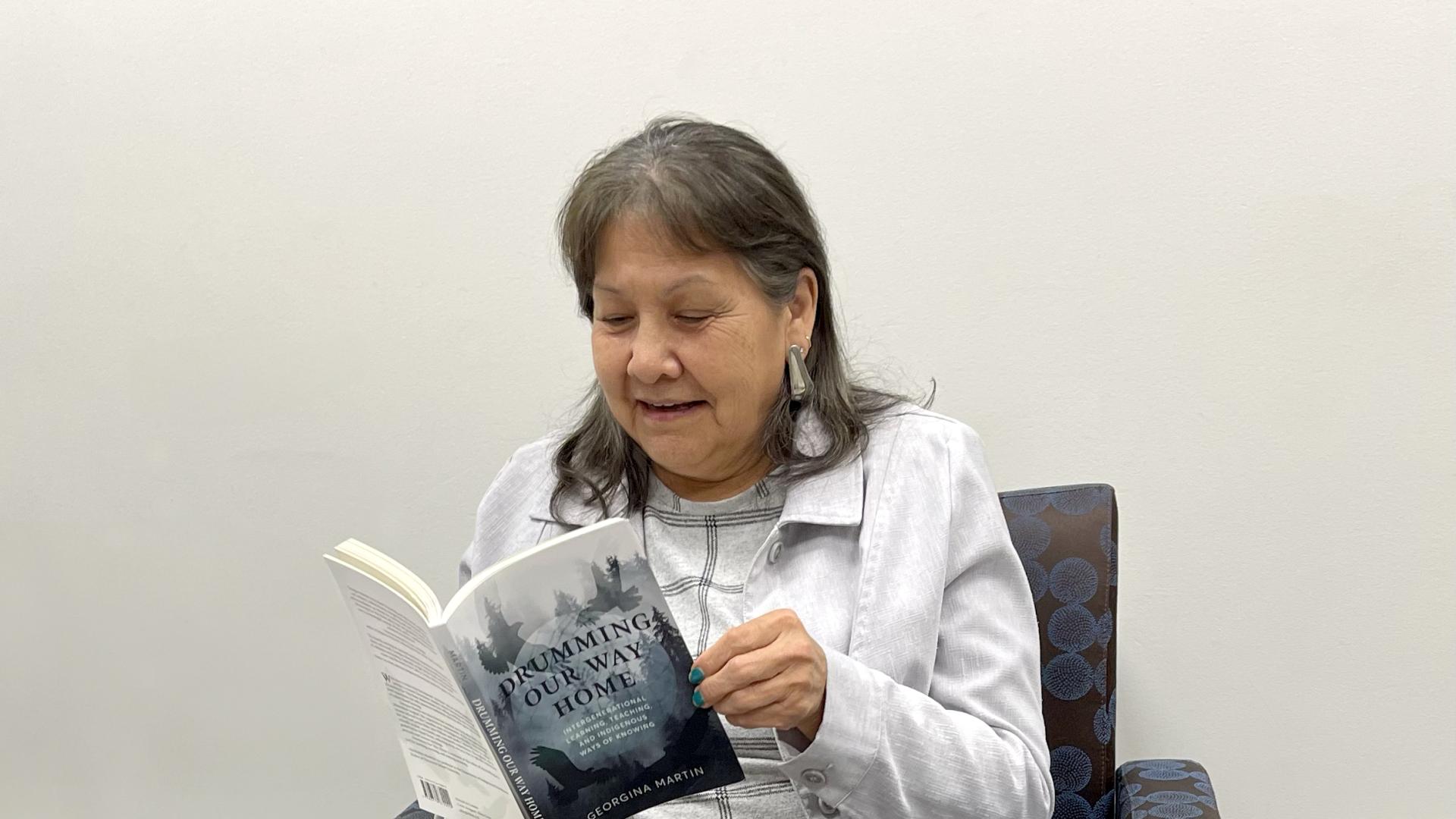 Georgina Martin reads from her book "Drumming Our Way Home".