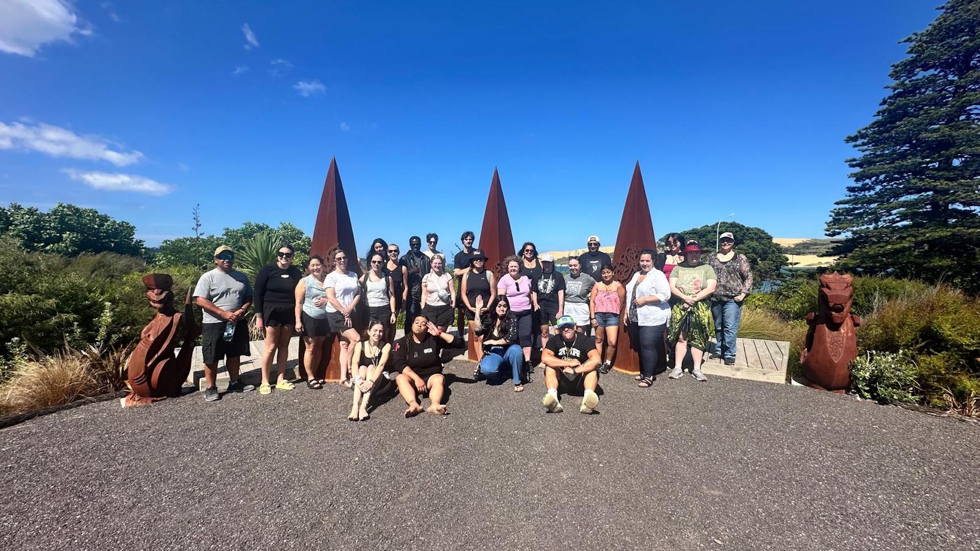 Langara College delegation in Aotearoa.