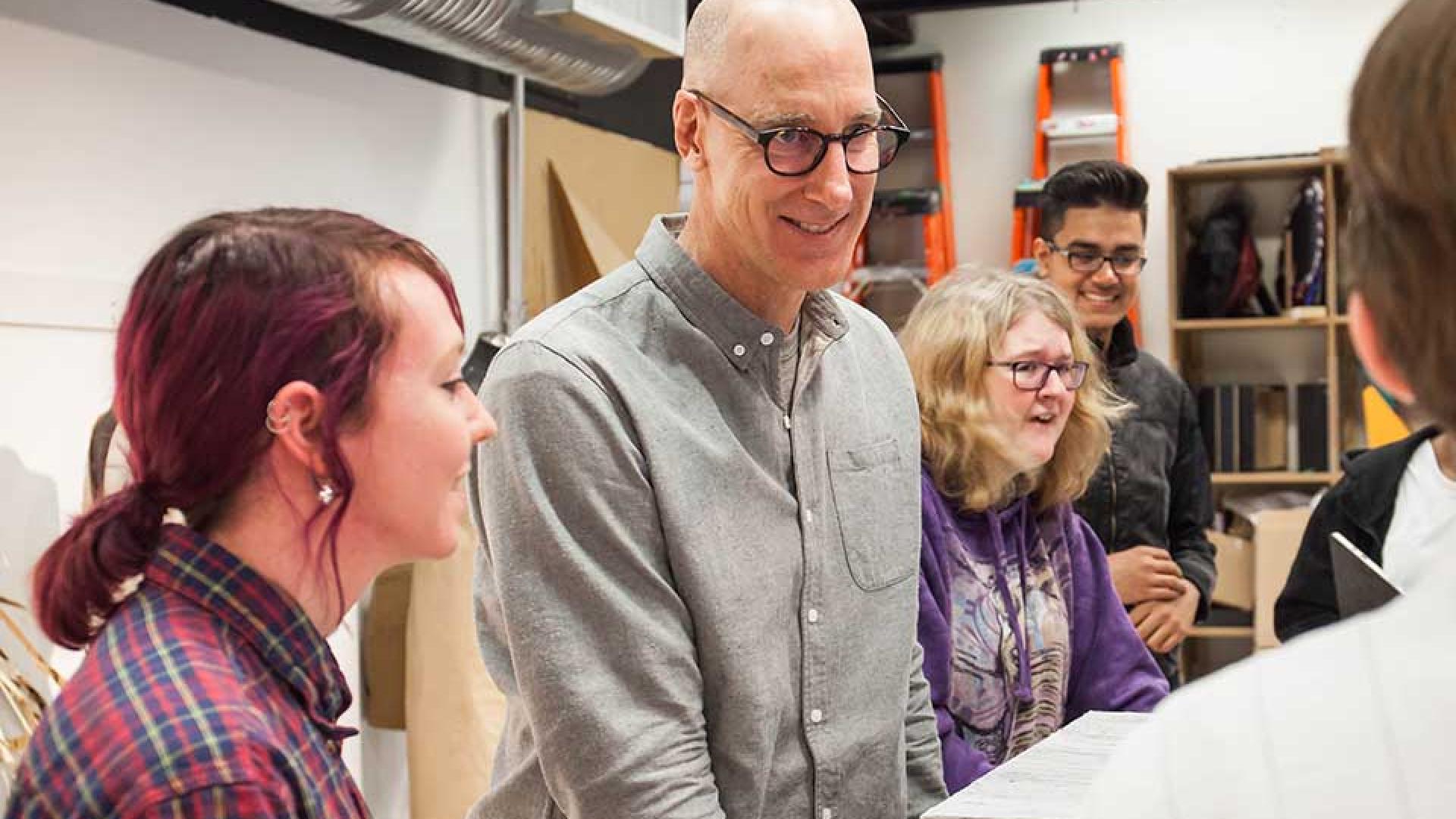 In a vibrant classroom filled with creativity, dedicated faculty members are guiding and inspiring students from the Design Formation Program.