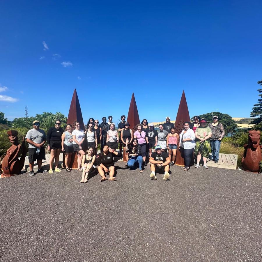 Langara College delegation in Aotearoa.