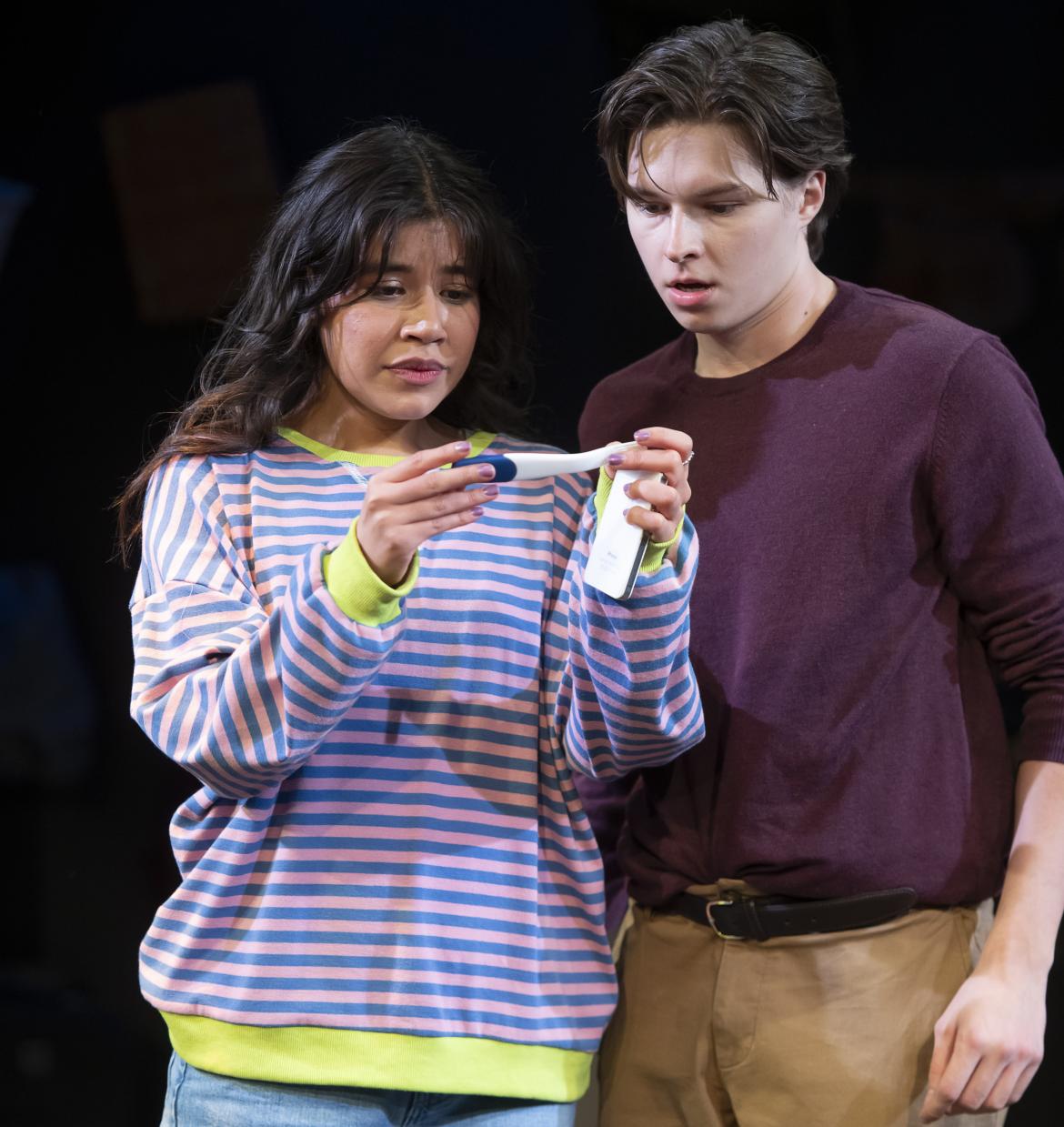 Michelle Avila Navarro as Jill and Filip Fufezan as Ben. Photo by Emily Cooper.