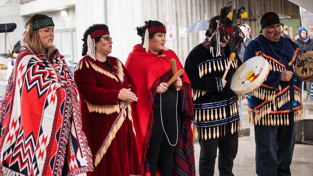 On January 11, 2016, the Musqueam First Nation bestowed a Musqueam name on the College. Event Image