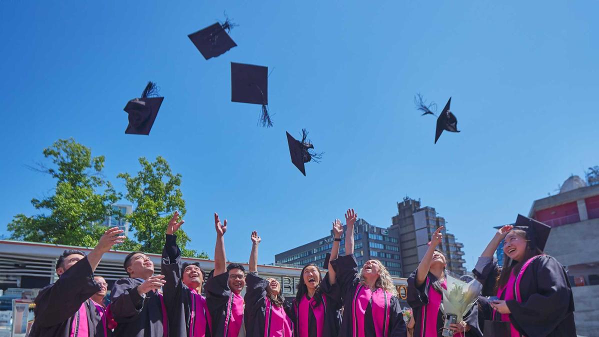 Students at Convocation ceremonies celebrations