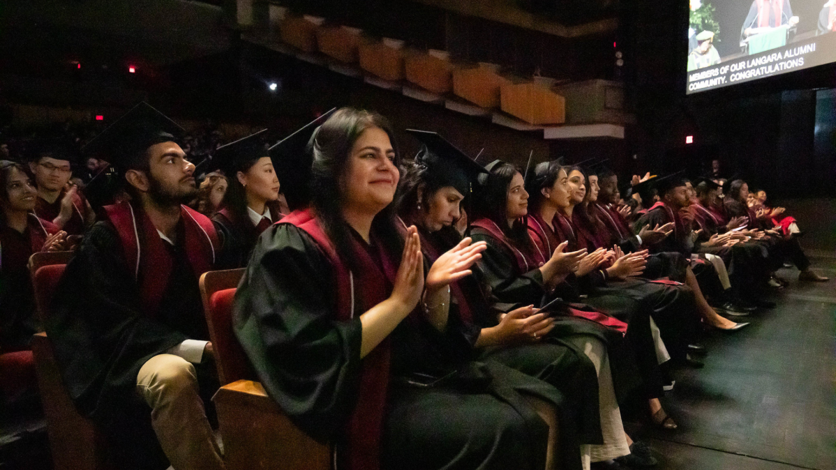 2025 graduates at convocation, Queen Elizabeth Theatre.