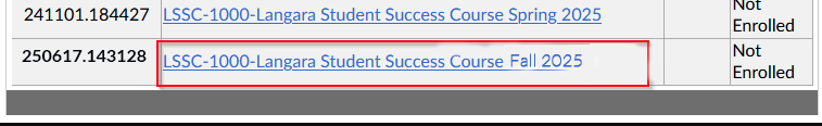 LSSC 1000-CS Langara Student Success Course Fall 2025