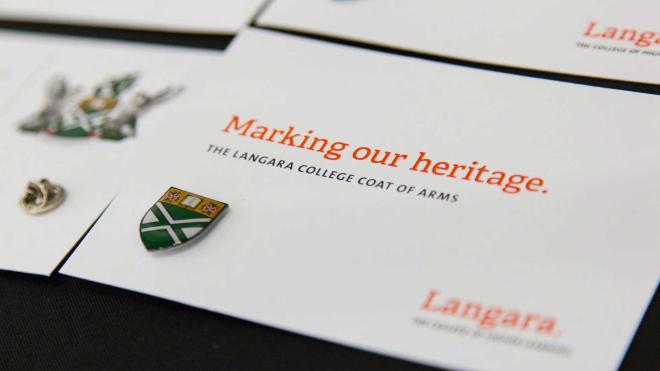 Coat of arms pin