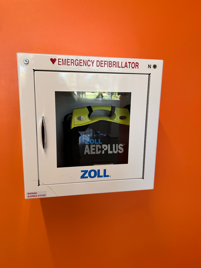 AED with a naloxone kit