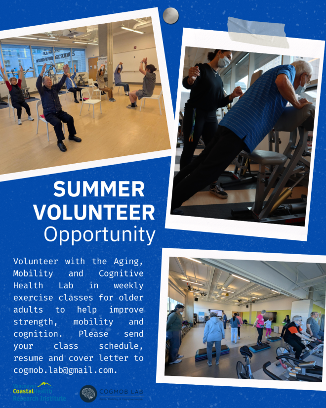 Cognitive Mobility Lab Volunteer Opportunity Summer 2026