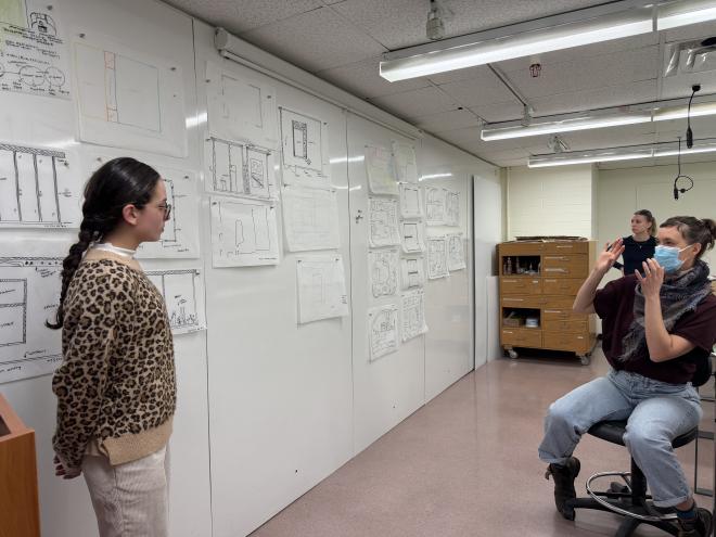 Student presentation at Design Formation.