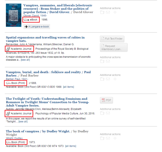 Screenshot from Search Results Page for keyword 