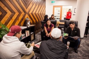 Indigenous students in the Gathering Space